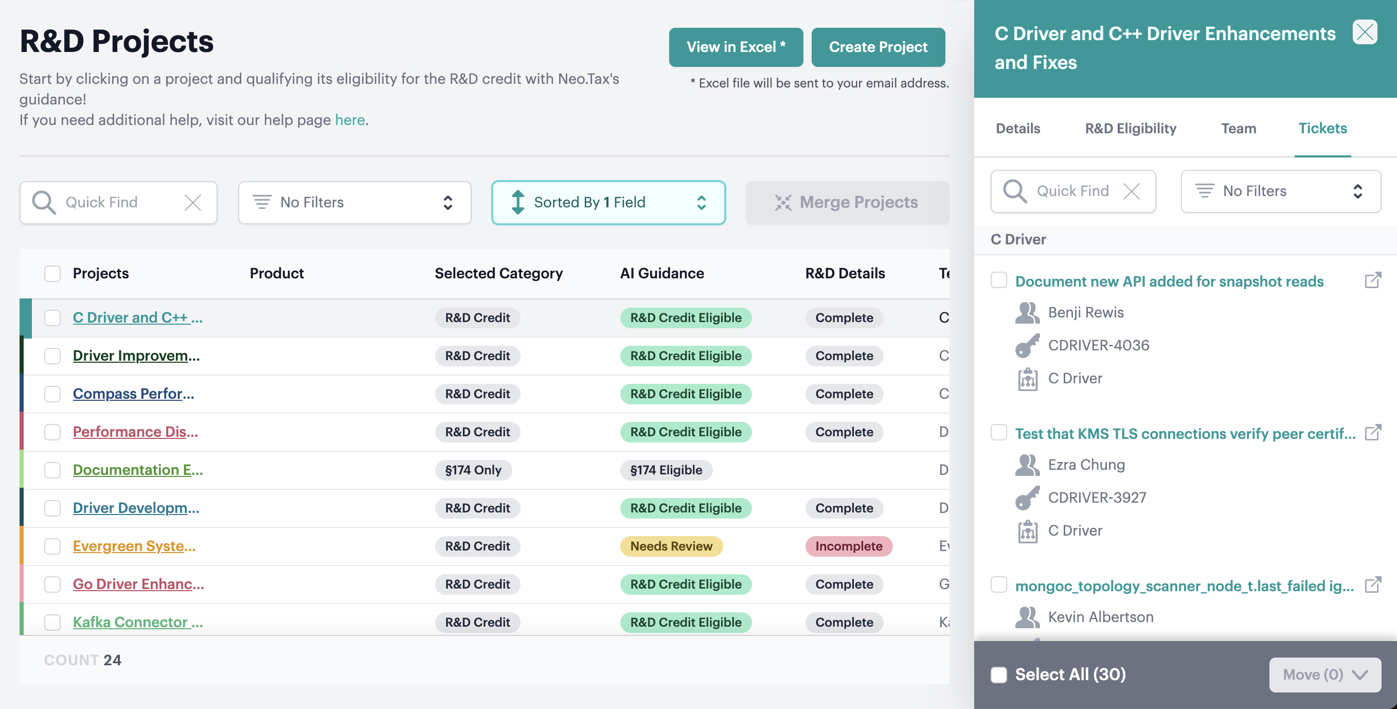 Screenshot from R&D credit methodology for auditors