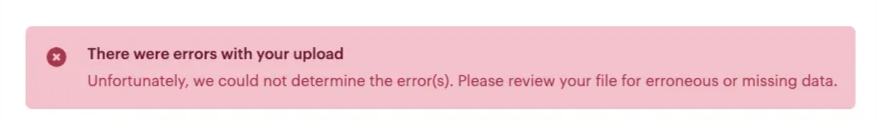 Screenshot from Fix Excel and CSV upload errors