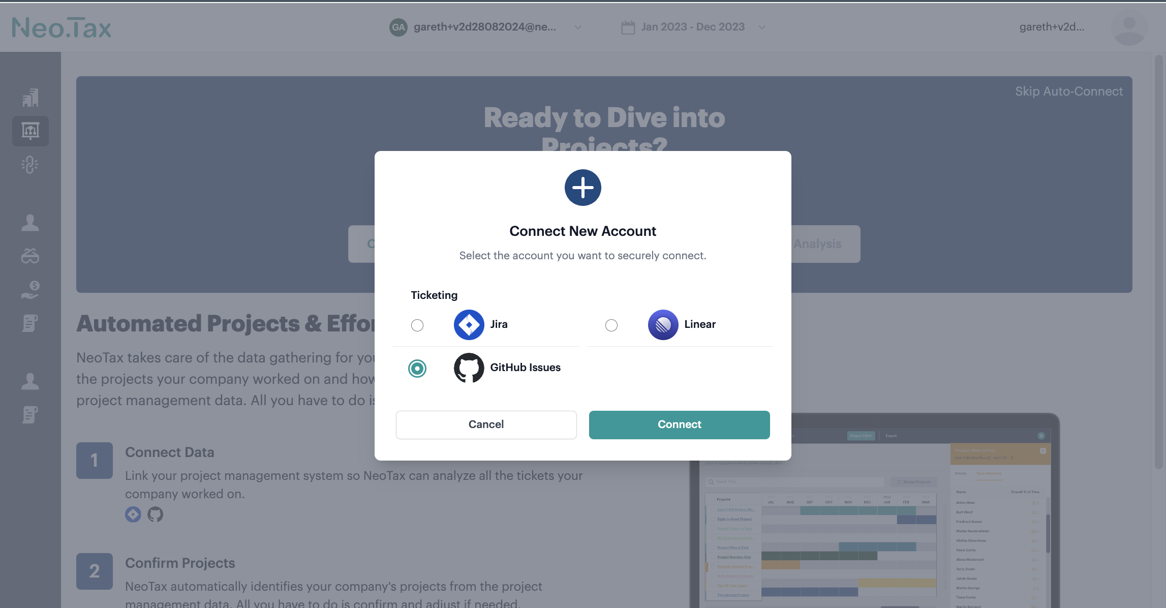 Screenshot from Connect GitHub with a personal access token
