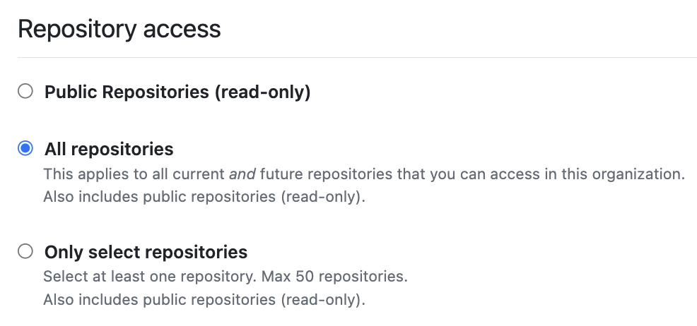 Screenshot from Connect GitHub with a personal access token