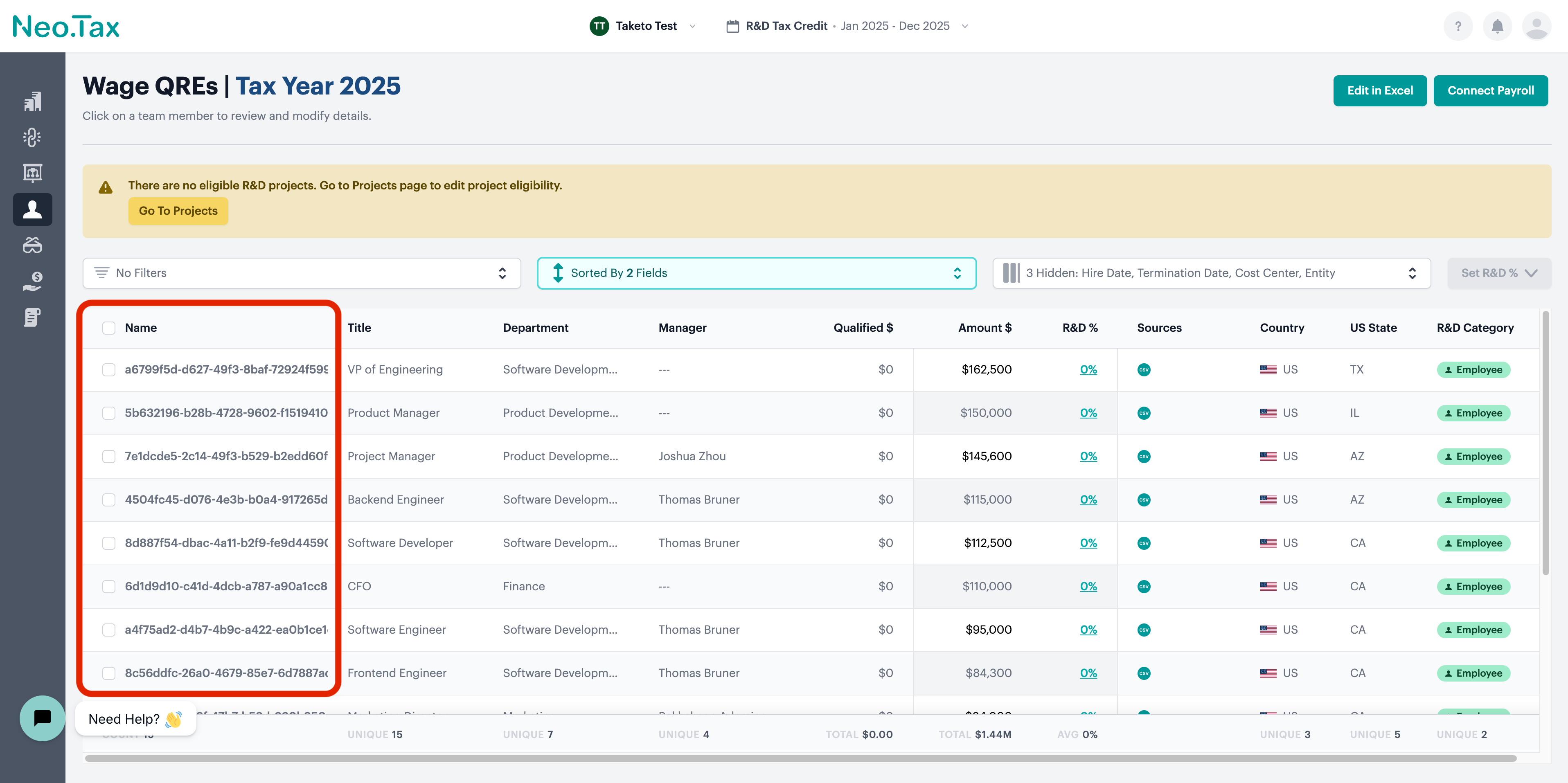 Screenshot from Anonymize payroll data
