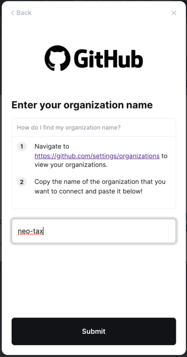 Screenshot from Connect GitHub with a personal access token
