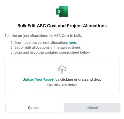 Screenshot from Edit capitalization allocations